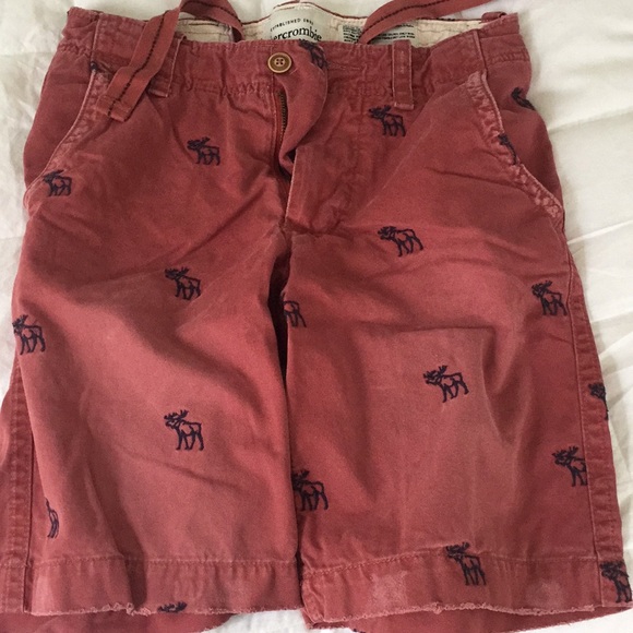 🥀Abercrombie Dark Salmon Pink Cargo Shorts🥀 - Picture 2 of 3
